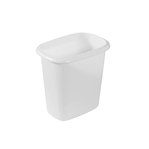 Eco-Friendly Rubbermaid Vanity Trash Can/Wastebasket 1.5-Gallons/6-Quarts White for Kit
