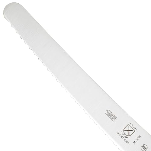Smart Home Mercer Culinary M23210 Millennia Black Handle, 10-Inch Wide Wavy Collection