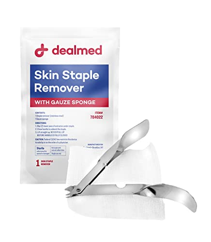 Dealmed Sterile Staple Removal Kit, Includes Staple Remover and for Daily Use