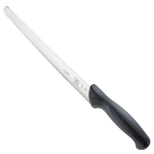 Smart Home Mercer Culinary M23210 Millennia Black Handle, 10-Inch Wide Wavy Collection