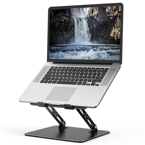 Eco-Friendly Adjustable Laptop Stand for Desk, Metal Foldable Laptop Riser Holder, Set