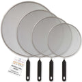luxury U.S. Kitchen Supply 4-Piece Stainless Steel Splatter Guard Collection